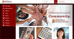 Desktop Screenshot of centralstatebank.com